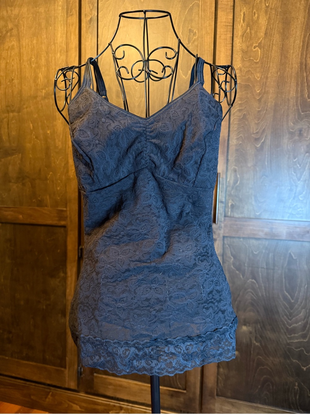 Bali Black Lace Camisole Tank
